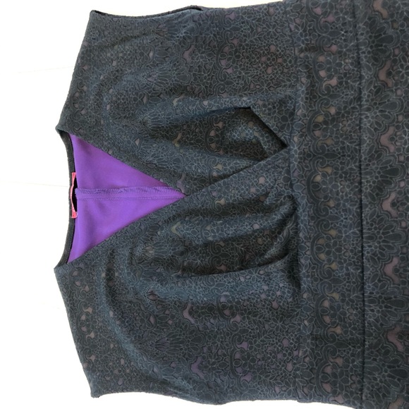 Black and purple dress - Picture 3 of 5